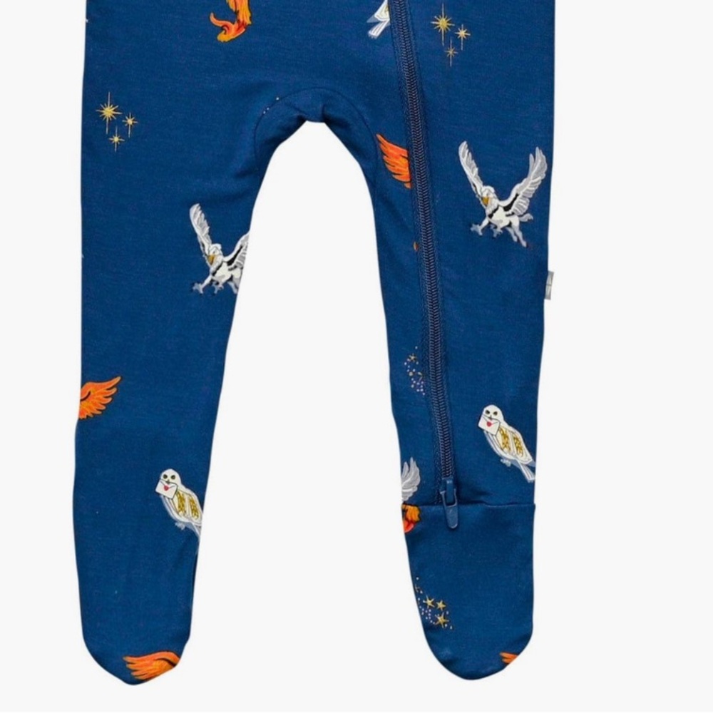 Kyte BABY x Harry Potter Limited Edition Flight Zip Footie (Baby) Size 0-3M NEW - Picture 9 of 11